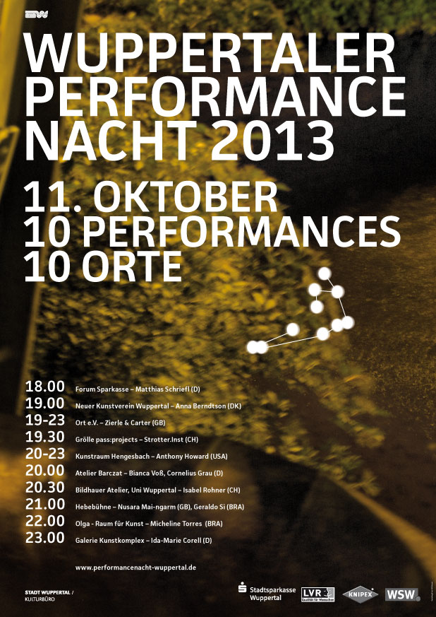 Wuppertaler PerformanceNacht 2013